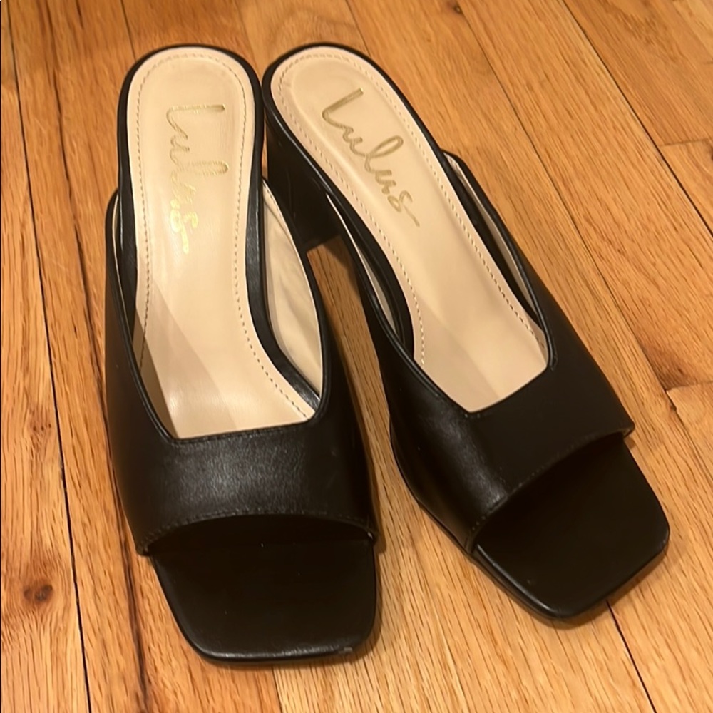 Lulus Squared Toe Heeled Sandal